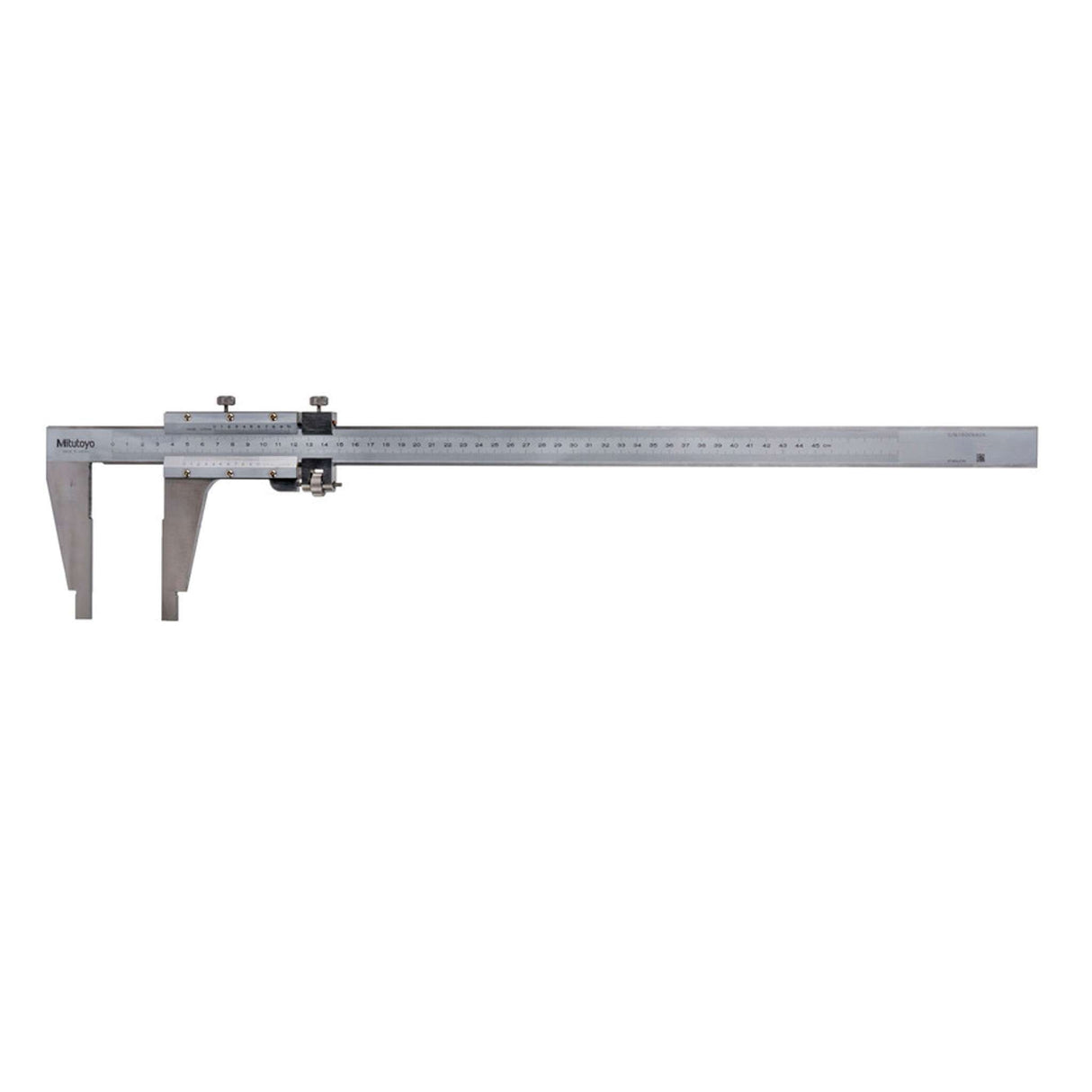 Calibrador vernier puntas exteriores/interiores 0-450mm, 0.02mm, ajuste fino, mm