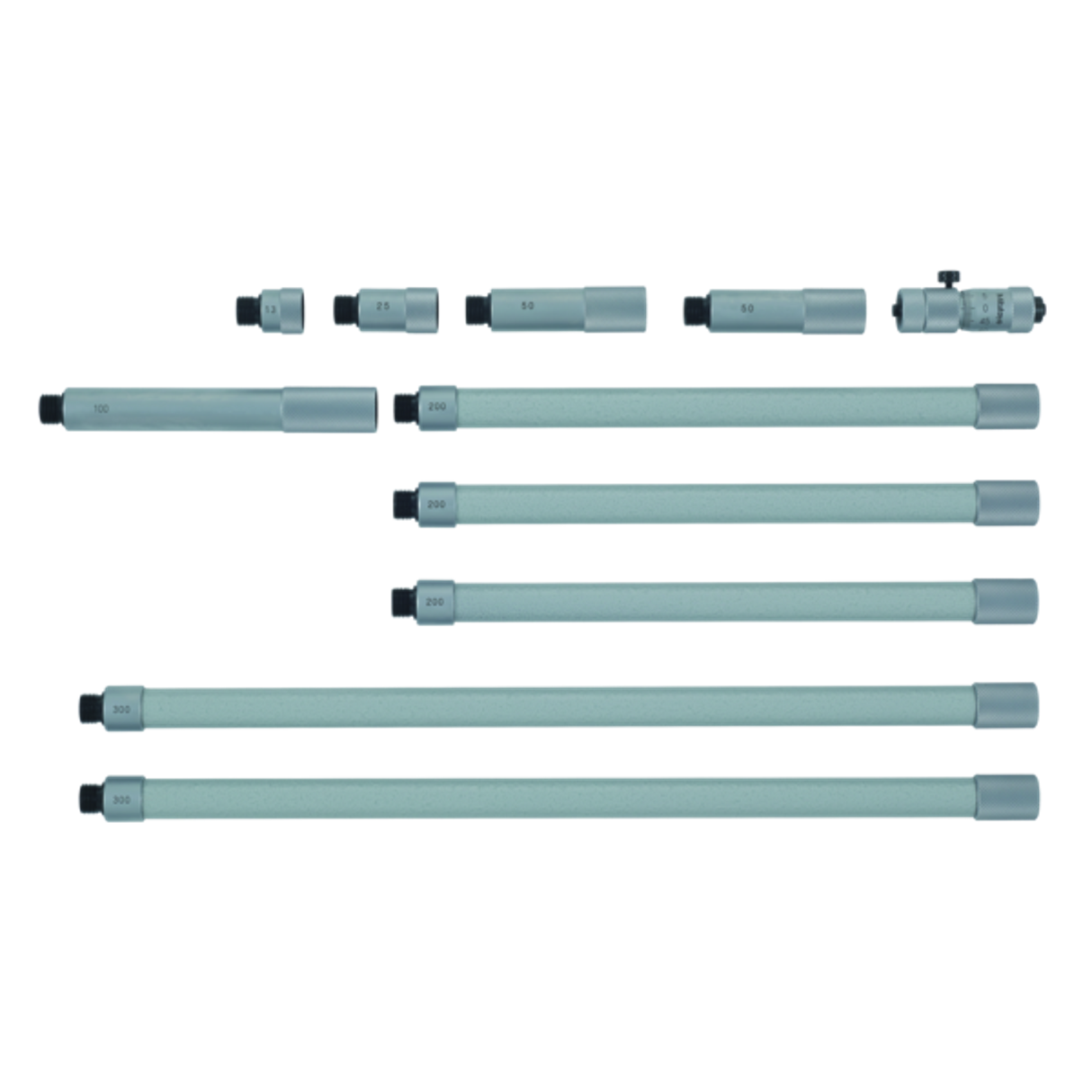 Micrómetro de interiores tipo tubular con punta de carburo 2-20 pulg