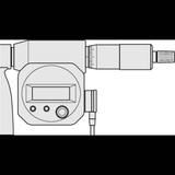 Micrómetro Digital para Exteriores Digimatic, Intervalo de 16-17 pulg, Fuerza de Medición de 10 a 15 N, Con Salida de Datos