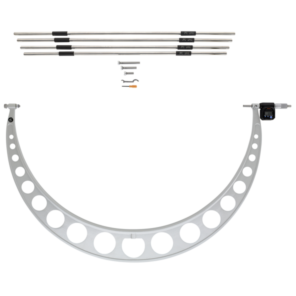 Micrómetros Digimatic exteriores con topes intercambiables 800-900mm, incluido 4 topes