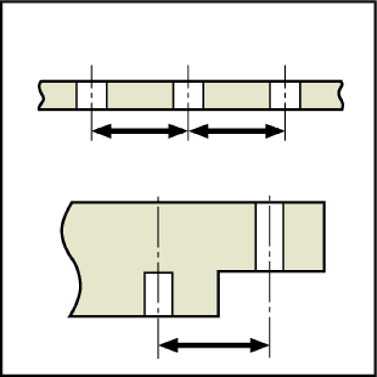 Calibrador digital ABS de centros con punta ajustable pulg/mm, 0,404-6,4 pulg, IP67, Rodillo  para el pulgar