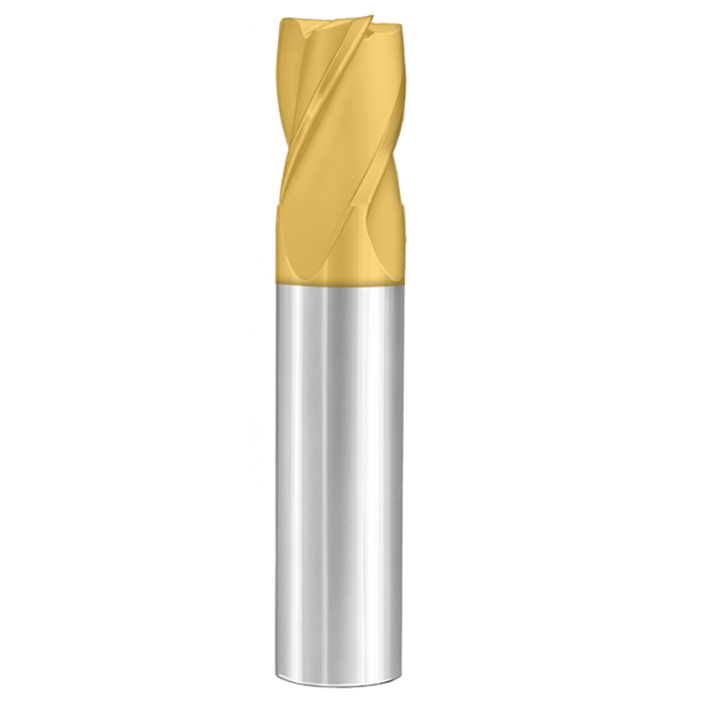 Cortador Vertical de Propósito General, Diam. 3 mm, 4 Flautas, Punta Plana