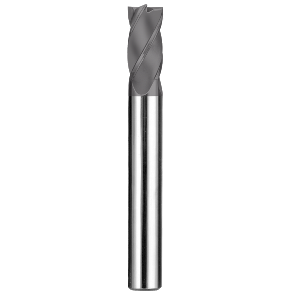Cortador Vertical de Propósito General, Diam. 7 mm, 4 Flautas, Punta Plana