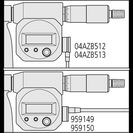 Micrómetros Digimatic exteriores con topes intercambiables 500-600mm, incluido 4 topes